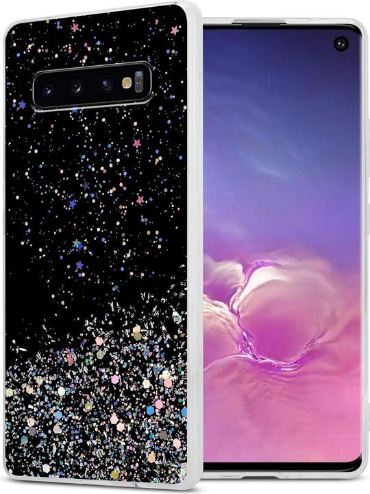Schwarz mit Glitter