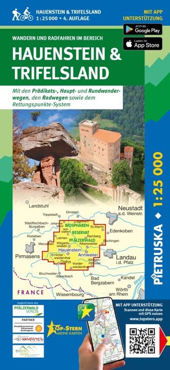 Actual product image Hauenstein & Trifelsland, hiking and cycling map