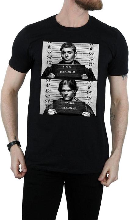 Image du produit Supernatural Hommes Winchester Mugshot Cotton T-shirt (S)