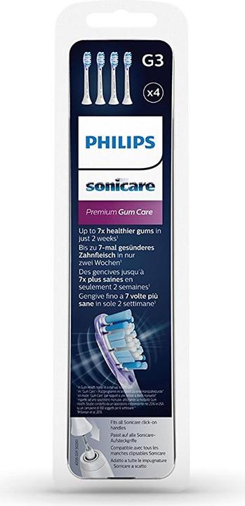 Actual product image Philips Sonicare Original slip-on brush Premium GumCare 4 pack (4 x)