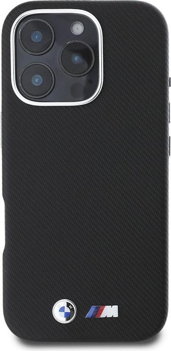 Image du produit BMW BMHCP16L23PUFWKEV iPhone 16 Pro 6.3" czarny/black hardcase M Edition Kevlar wrapped metal (Apple iPhone 16 Pro)