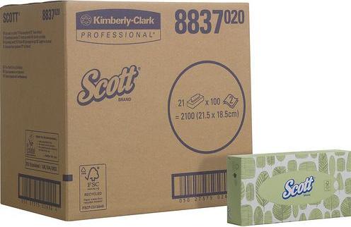 Actual product image Kimberly-Clark SCOTT Facial Tissue Standard WhiteF2