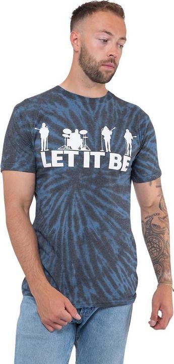 Produktbild The Beatles Erwachsene Let It Be Silhouette Tie Dye TShirt (L)