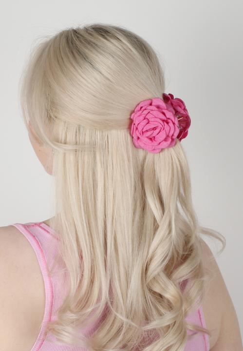 Image du produit Trisa Fashion Stoffblume auf Haarklammer Set Blau-Pink 2 Stk. (2 pcs)