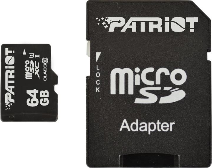 Produktbild Patriot microSDXC Speicherkarte Klasse 10 (64 GB, microSDXC)
