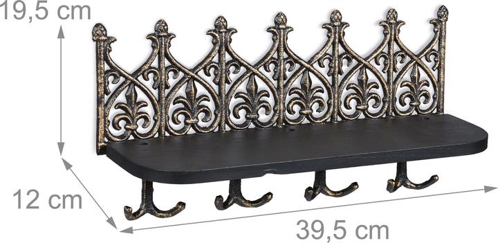 Immagine prodotto Relaxdays Portachiavi da-parete (39,5 x 12 x 19,5 cm)
