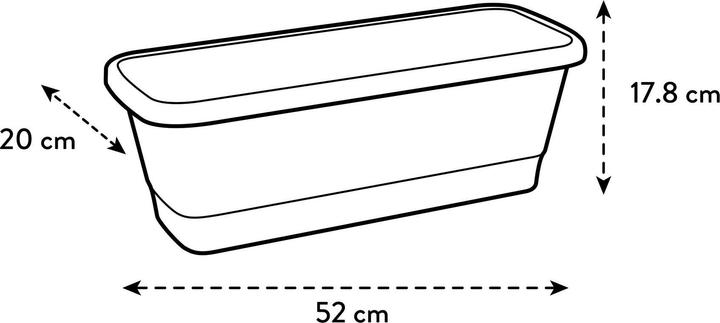 Actual product image Elho Noa balcony box (520 cm)