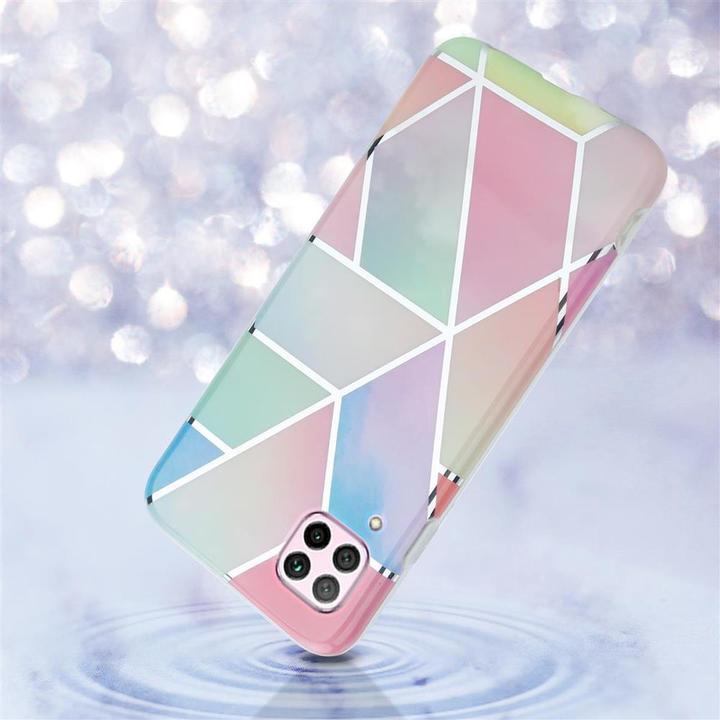 Productafbeelding Cadorabo IMD TPU kleurrijke marmeren hoes (Huawei Nova 7i, Huawei Nova 6 SE, Huawei P40 Lite)