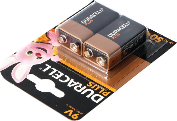 Actual product image Duracell Plus Power (2 pcs., 9V Block, 580 mAh)