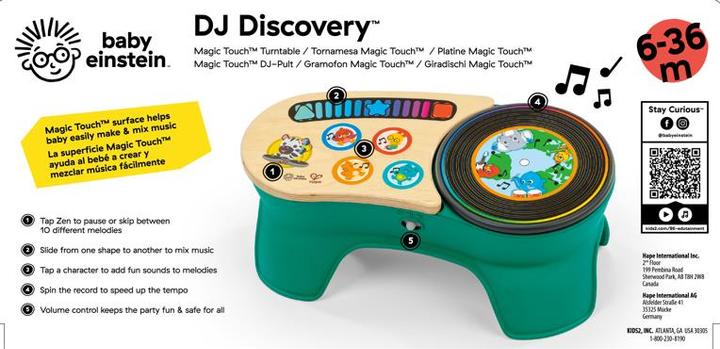 Immagine prodotto Hape Giradischi DJ Discovery Magic Touch