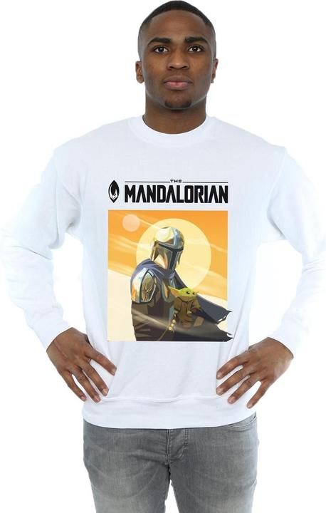 Immagine prodotto Star Wars The Mandalorian The Child Two Moons Felpa Uomo (L)