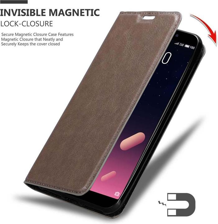 Produktbild Cadorabo Book Invisible Magnet Cover (Meizu M6s)