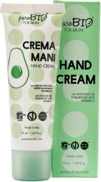 Produktbild Puro Bio Handcreme mit Avocadoöl, Hyaluronsäure und Vitamin C Eco 50 ml - Purobio