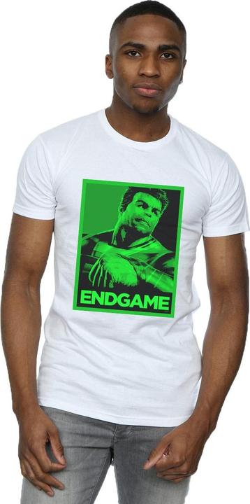 Actual product image Mens Avengers Endgame Hulk Poster T-Shirt (M)