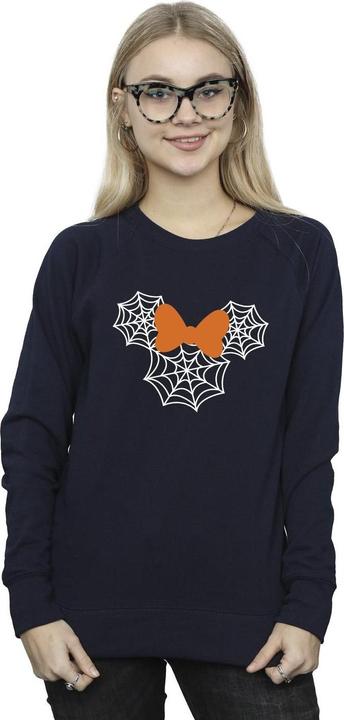 Actual product image Disney Womens/Ladies Minnie Mouse Spider Web Head Sweatshirt (M)