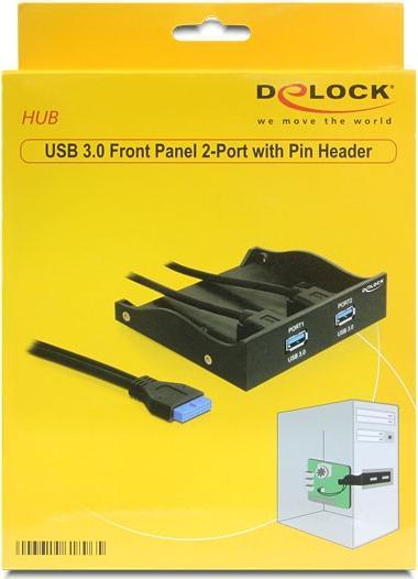 Produktbild Delock USB3.0 Front Panel 2-Port (0.60 m, USB 3.0)