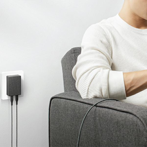 Immagine prodotto Uniq Caricabatterie Votre Slim Duo 1x USB-A 1x USB-C 3A (UNIQ359BLK) (20 W)