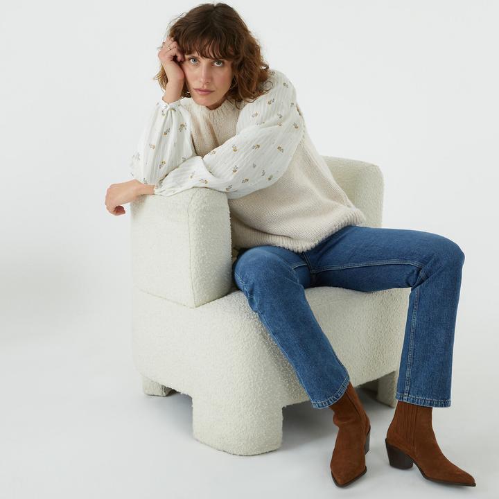 Immagine prodotto La Redoute Collections Slipover con scollo rotondo (M)