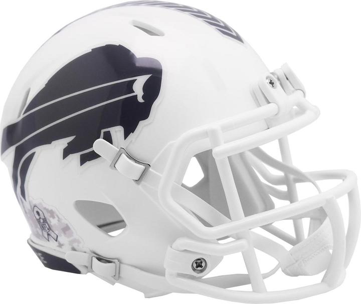 Actual product image Riddell Speed Mini Football Helm SALUTE Buffalo Bills