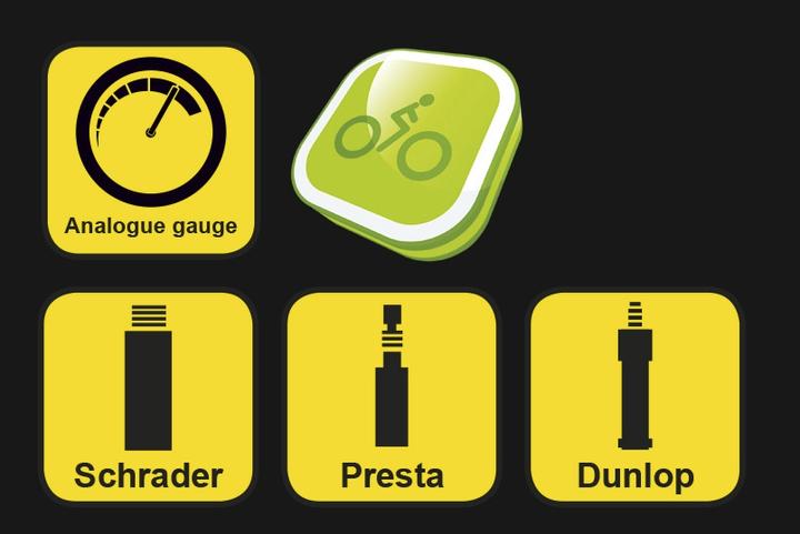 Produktbild Dunlop Standluftpumpe mit Druckanzeige