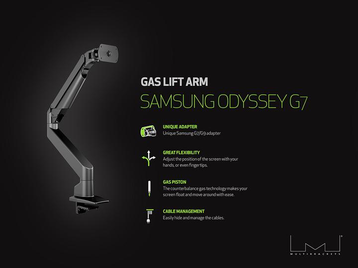 Image du produit Multibrackets M Gas Lift pour 49" Samsung G9 (Tables, 49")