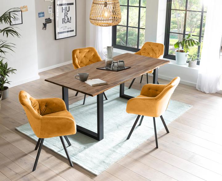 Black, Walnut, Mustard yellow