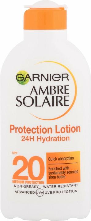 Immagine prodotto Garnier Lozione protettiva Ambre Solaire (Latte solare, SPF 20, 200 ml)