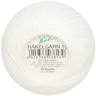 Image du produit Online FIL DE MAILLAGE Épaisseur 15 50 g Épaisseur 15 333 m 0001 blanc 50 g (333 m)