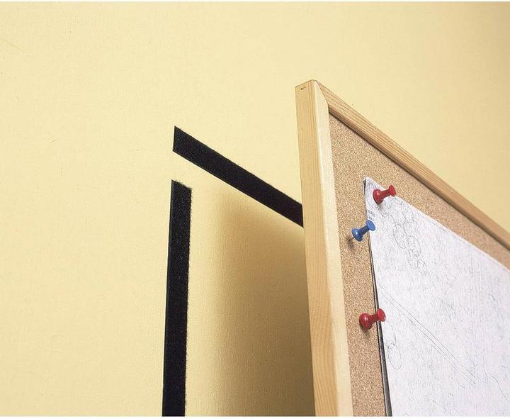Actual product image tesa Velcro points for gluing on black (16 mm)