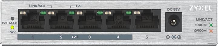Actual product image Zyxel Switch GS1005-HP (GS1005HP-EU0101F) (5 Ports)