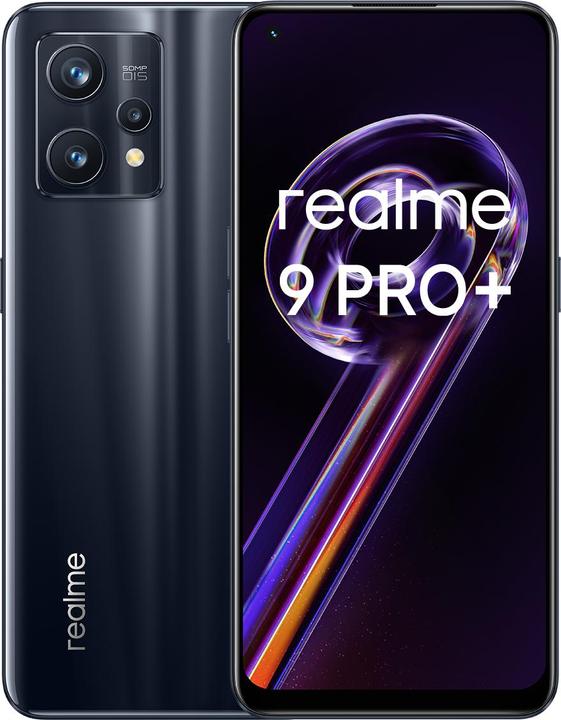 Produktbild realme 9 Pro+ (128 GB, Midnight Black, 6.40", Dual SIM, 50 Mpx, 5G)