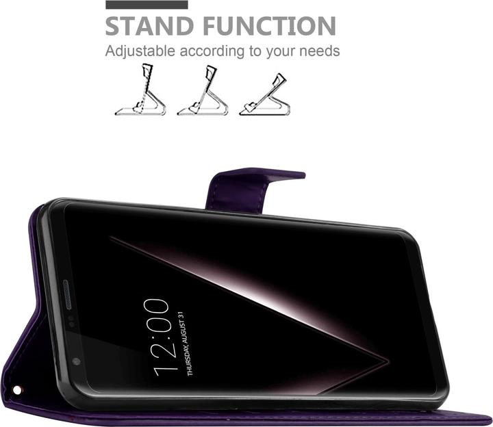 Image du produit Cadorabo Étui Flower Book pour LG V30 / V30+ / V30S / V30S+ (LG V30+, LG V30S+, LG V30)