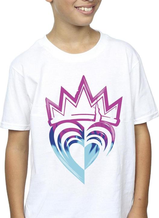 Actual product image Disney Boys Descendants Pink Crown T-Shirt (140, 146)
