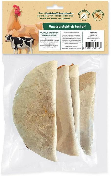 Image du produit Knuffelwuff Kausnack Fleischtaschen 4 Stück ca. 320 g, TierbedÃ¼rfnis (4 pcs, 320 g)