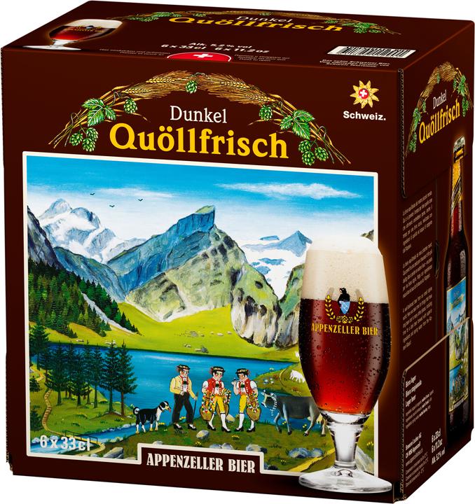 Produktbild Appenzeller Bier Quöllfrisch dunkel (6 x 33 cl)