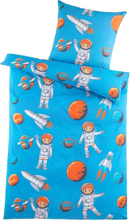 Produktbild HTI-Living Mikrofaser Kinder Bettwäsche 2-teilig 80x80 135x20 Weltall