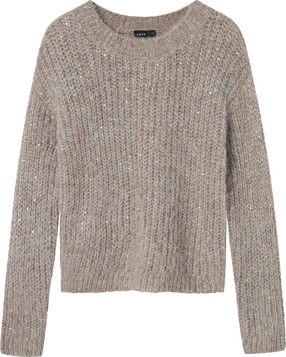 Lmtd Pailletten Strickpullover