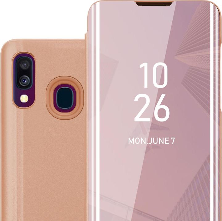 Actual product image Cadorabo Book Smart View Mirror Cover (Samsung Galaxy A40)