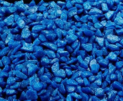 Actual product image Europet Ornamental Gravel Ø 6-9 mm, Ocean Blue, 2kg (Embellishment, other items)