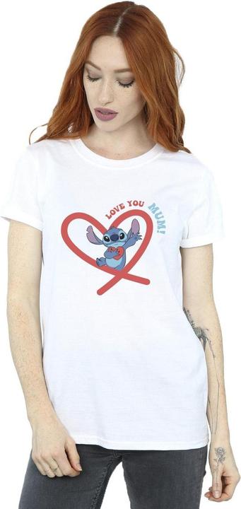 Immagine prodotto Disney Lilo & Stitch Love You Mum Maglietta Ampia Donna (M)