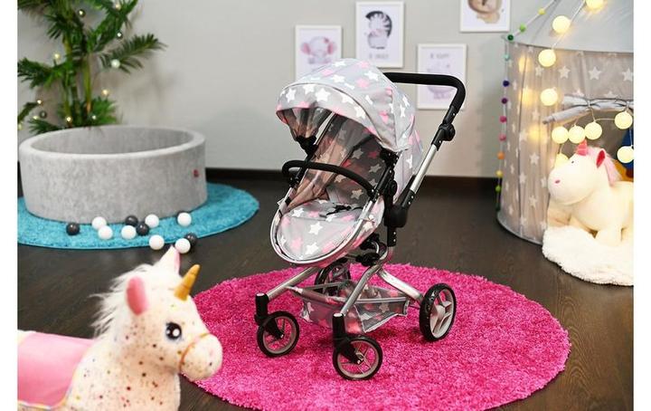 Produktbild Knorrtoys Puppenwagen Boonk - "star grey pink"