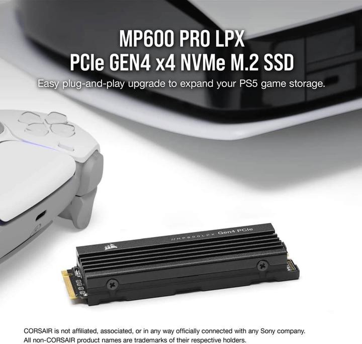 Actual product image Corsair MP600 PRO LPX (8000 GB, M.2 2280)