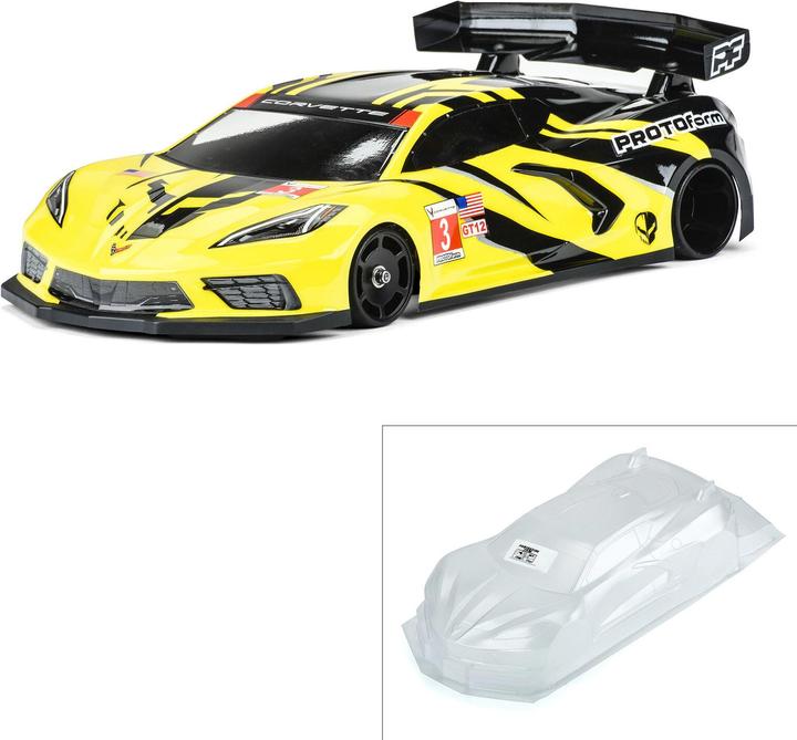 Actual product image Proline Body Chevrolet Corvette C8 unpainted, 1:12