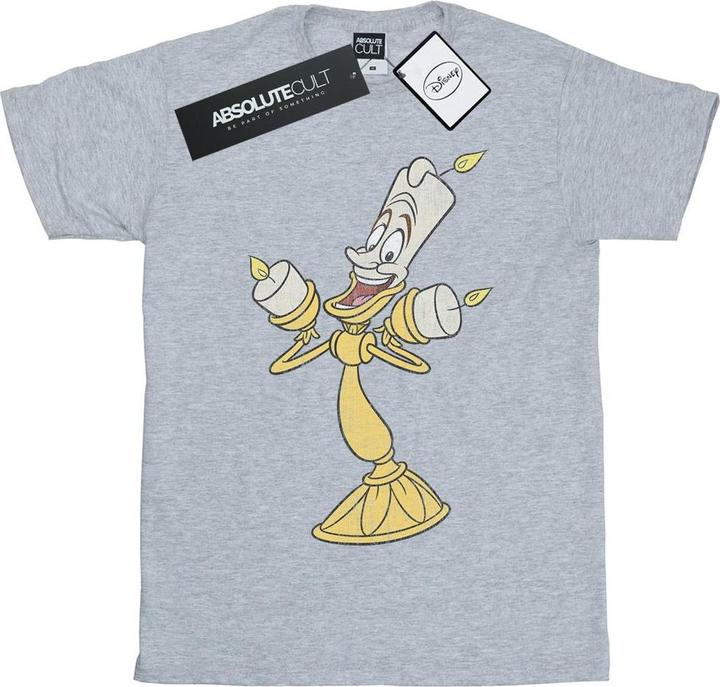 Disney Beauty And The Beast Lumiere Distressed TShirt (XL)