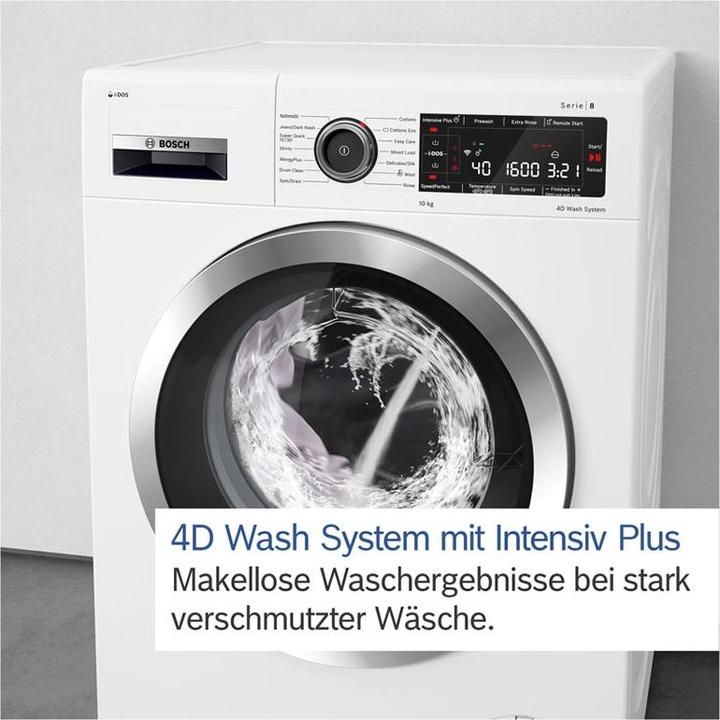 Image du produit Bosch Hausgeräte WGB25604CH (10 kg, Gauche, Fiche CH)