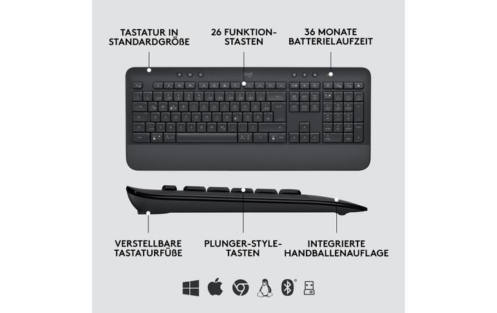 Actual product image Logitech MK650 Signature for Business (US, Wireless)