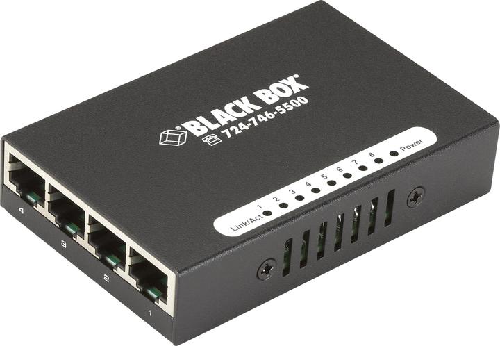 Image du produit Black Box 10-100 Switch USB powered - 8 ports - commutateur - 8 ports (8 Ports)