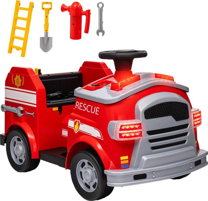 Aiyaplay Kinder Elektroauto Kunststoff, Stahl Rot