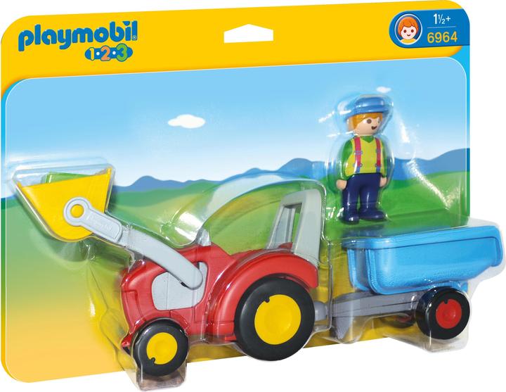 Produktbild Playmobil Traktor mit Anhänger (6964, Playmobil 1.2.3)