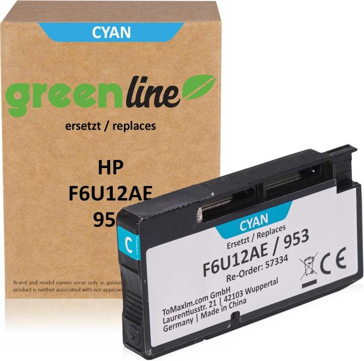 Actual product image Inkadoo greenline Compatible ink for HP OfficeJet Pro 7730 (C)